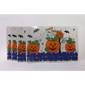 Halloween, Placemats, Set of 4, Trick Or Treat, Jack-o'-lantern, ~ 260129-WH 23